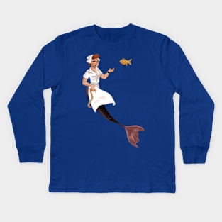 Mermaid Nurse Kids Long Sleeve T-Shirt